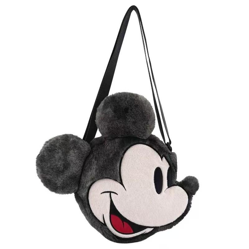 Mickey Mouse Plush Shoulder Bag With Cartoon Design For Kids And Teens