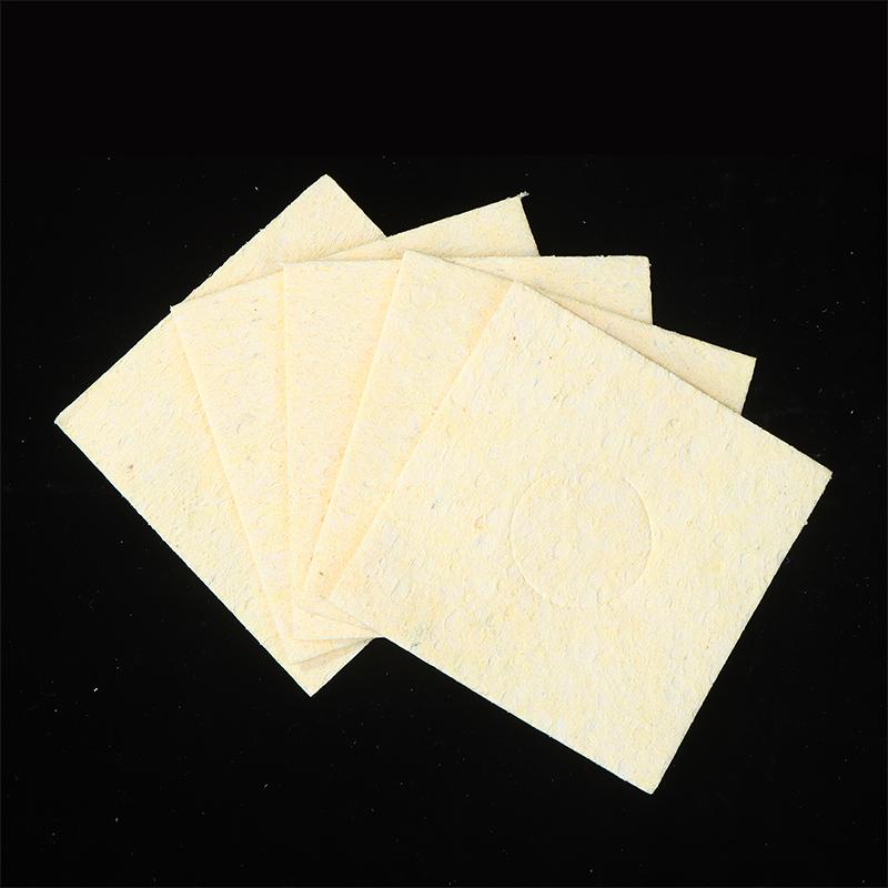 5Pcs 60*60mm Soldering Clean Sponge Solder Tip Cleaning Sponges Cleaner Pads Desoldering Soldering Iron Accessories