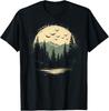 Retro Wilderness Bear Trees Reflection Outdoor Forest T-Shirt Unisex T-Shirt