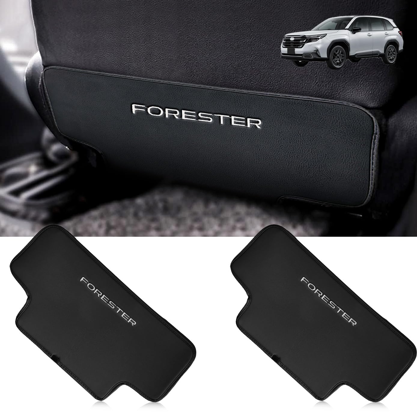 HUDIY Kick Guards for the 2025 New Exclusive Seat Back Kick Rear Seat Stain Kick Back Interior Custom Easy Seat Set of 2 Forester, Mats, Protectors,