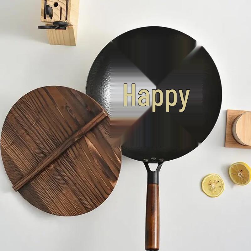 Sacon 32CM Hand-Forged Cast Iron Wok