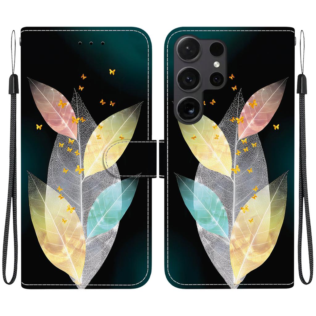 For Samsung Galaxy S26 Ultra Case Pattern Printing Leather Flip Wallet Phone Cover with Lanyard