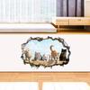 3D Wall Stickers, Removable Wall Decals for Living Room TV Background