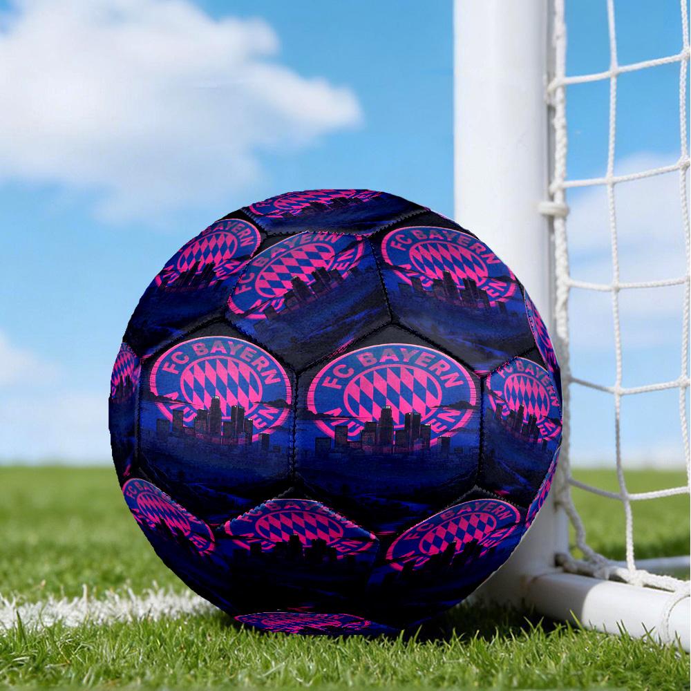 Munich FC Artwork Printed Size 5 Soccer Balls, High-Quality, Anti-Slip, Protective Football, A Unique Gift , Birthdays, Christmas Gifts