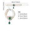 Fashionable Double-Layer Pearl Pet Necklace Cute Exquisite Cat Dog Collar Adjustable Necklace Decoration Pet Supplie Accessories