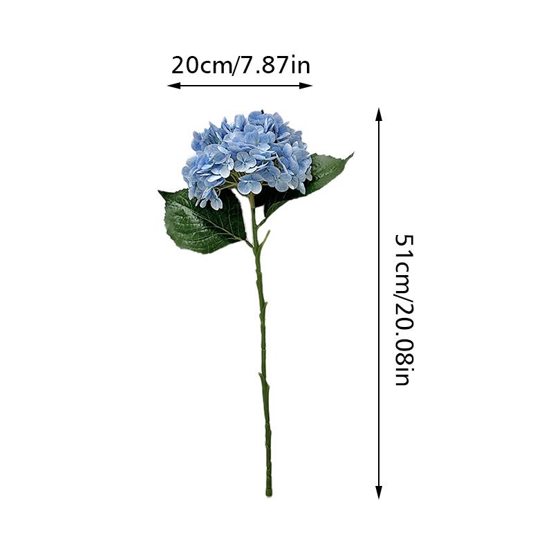 51cm DIY Elegant Bouquet Wedding Simulated Hydrangea Flower Home Decor Artificial Plant Scenery Artistic Multi-Color