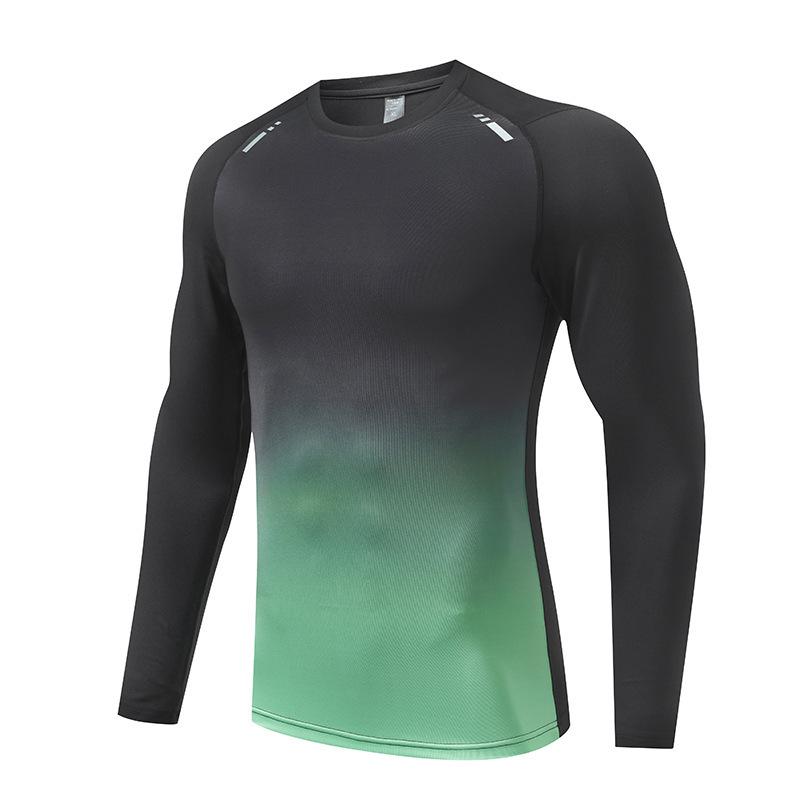 2024 Spring & Autumn Men's & Kids' 5-Piece Quick-Dry Fitness Set: Compression Shirt & Hooded Jacket for Running