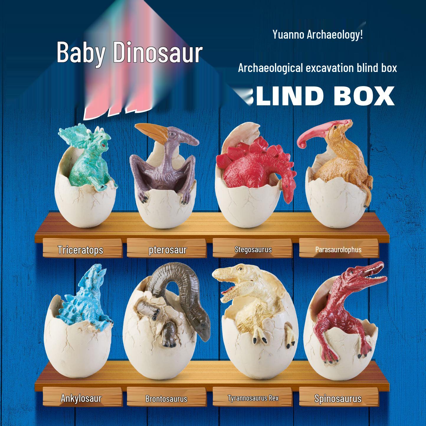 Pinocchio Dinosaur Excavation Egg: Seven-Color Handmade Toy for Kids