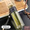 Double Wall Glass Tea Infuser Cup: Portable, Insulated, High Borosilicate Glass with Stylish Design for Travel