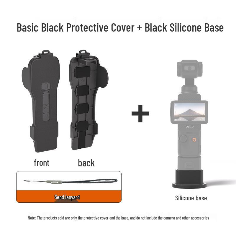 DJI Pocket 3 Protective Case with Magnetic Flip Cover and Screen Plate for Gimbal Camera and Filter Storage.