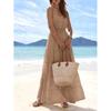Europe, America 2026 Summer New Simple High Waist and Thin Casual Beach Vacation Suspender Dress