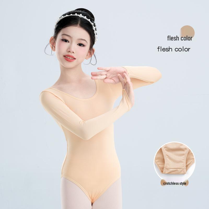 

Танцювальний одяг тілесного кольору для дітей: Дитячий осінньо-зимовий боді-термобілизна XXXL