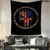 Patriotic American Flag Skull Tapestry Wallmounted Background Cloth Wall Covering Decoration Homestay Soft Decoration Tapestry