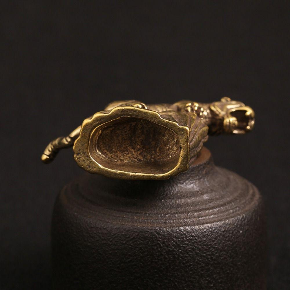 Handicrafts Tiger Miniature Figurines Pure Copper Copper Tiger Craft Zodiac Tiger Statue  Office
