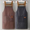 Two-pocket Striped Waterproof Apron Cafe Apron