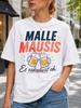 Malle Mausis Es Eskaliert Eh Tee With Navy Coral Lettering Clinking Beer And Clean Gerunisex Party Unisex All TShirt