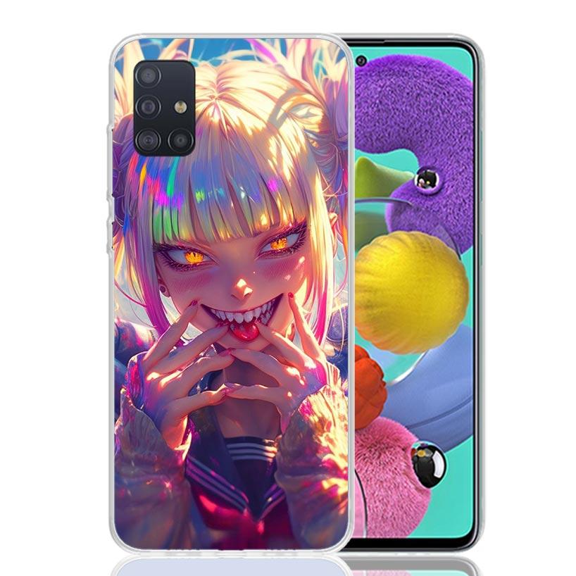 Himiko Toga My Hero Fashion Phone Case For Samsung Galaxy A52 A32 A22 A12 A02S A50S A30S A51 A31 AA71 Note 20 Ultra 10 S10 Plus
