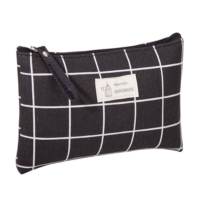 Large Canvas Cross-Border Clutch: Portable Makeup, Toiletries, Phone & Coin Storage Bag