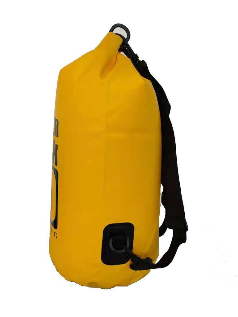 Waterproof Outdoor Sports Dry Bag: Single/Double Shoulder, PVC Thickened Mesh, Lightweight for Beach, Rafting & Swimming.