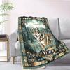 The Wolf And The Cabin Customize Your Name Blanket Warm Comfortable And Soft Blankets Are Suitable For Home Lunch Break Blanket Office Sofa Sofa Gift