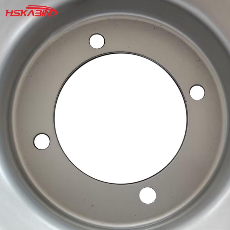 8-Inch 4-Hole Electroplated Silver Beach ATV Off-Road Motorcycle Wheel Hub Rim