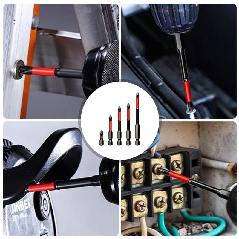 High Hardness Antishock Magnetic Screwdriver Bit in Multiple Size 25/50/65/70/90/150mm for Professional Household Tasks