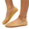 Women's Summer Casual Transparent Plastic Hollow Out Low Cut Flat Shoes Breathable Lightweight Slip On Sandals for Outdoor