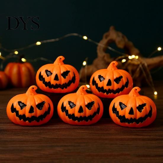 Durable Plastic Holiday Ornaments 3Pcs Halloween LED Pumpkin Light, Spooky Ghost Hanging Celebration Wall Hangings Decor for Bar, Glowing Haunted