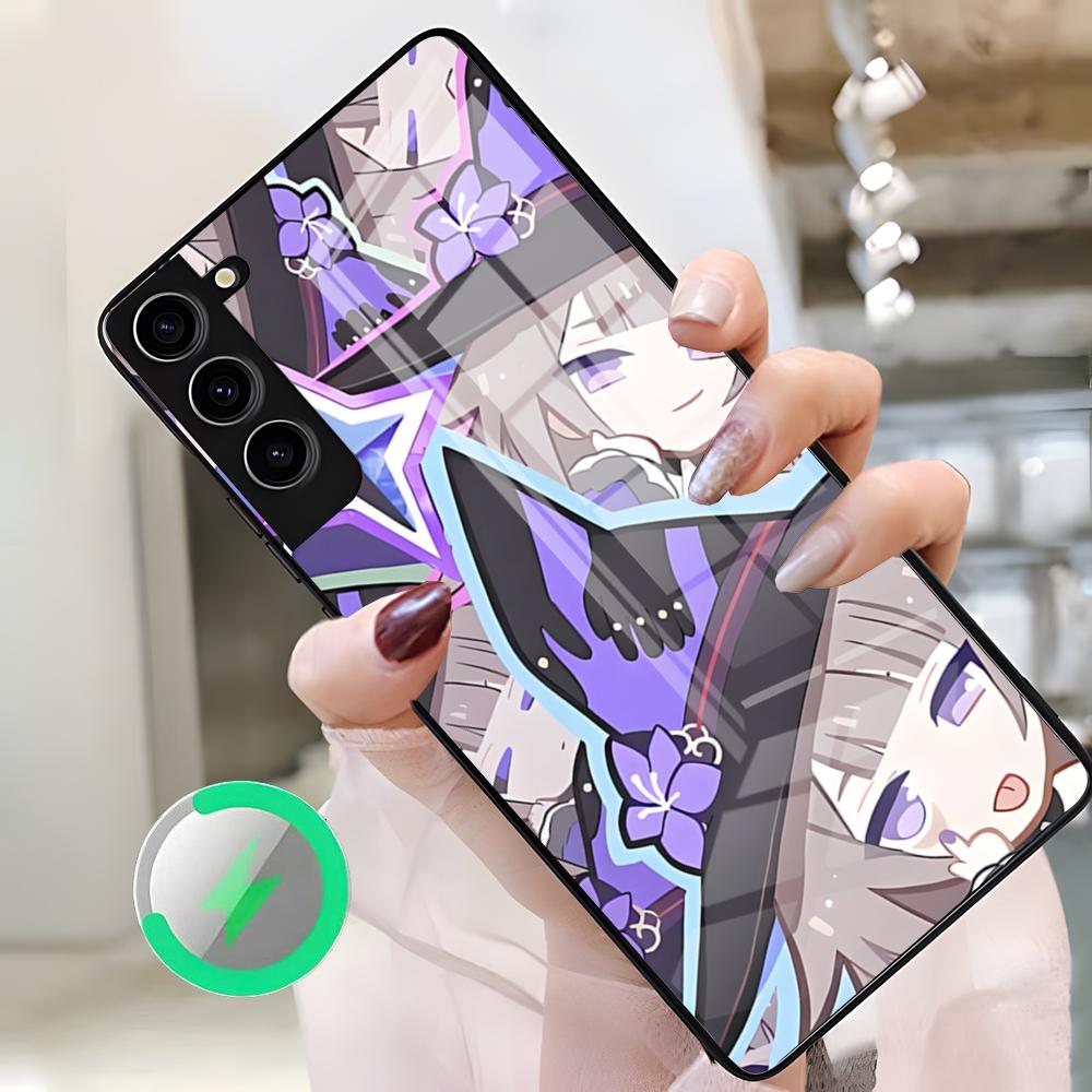 Honkai Star Rail Herta Phone Case For Samsung S26 Ultra S25 Edge S23 S22 S21 S20 Ultra Plus S24 Fe A25 Magnetic Glass Cover