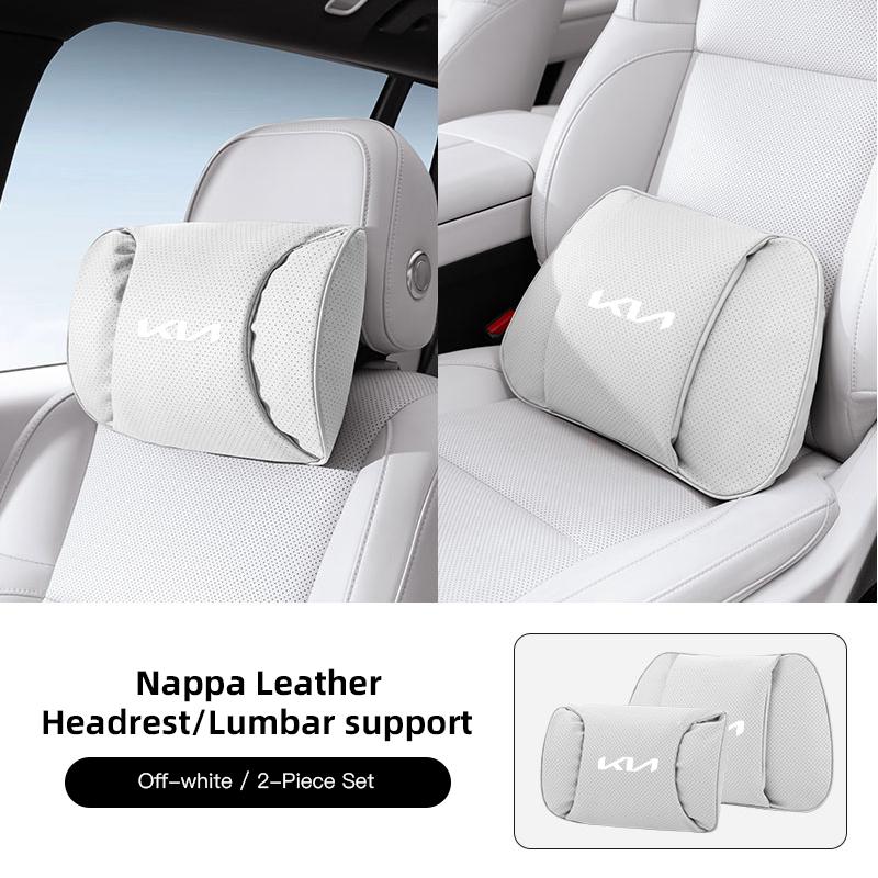 Car Headrest Neck Pillow Lumbar Cushion Set Breathable Soft For KIA K3 Sportage Carnival K5 Seltos Pegas KX1 EV5 Sonet EV6 K4 K8