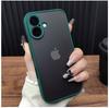 Luxury Transparent Matte Phone Case For iPhone 11 12 13 14 15 16 Pro Max 16E X Xs Max XR 7 8 Plus Bumper Back Cases Cover