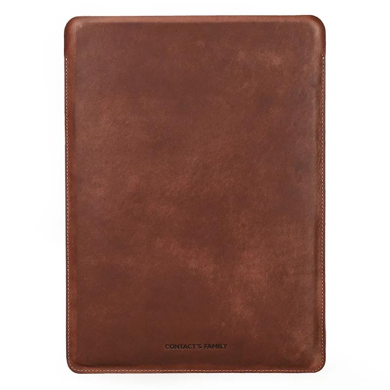 Hand-made cowhide genuine leather laptop bags