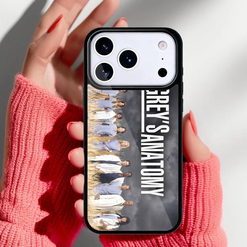 

American TV Greys Anatomy Phone Case for iPhone 17 16 15 14 13 Pro Max Back Cover for 12 11 Pro Coque iPhone 16 Pro Max