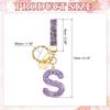 [PATIKIL] Initial Letter Keychain, Gift Bling Letter Keychain, Alphabet Key Ring, Handbag Accessory for Women, Shiny and Cute Backpack Bag Car Key