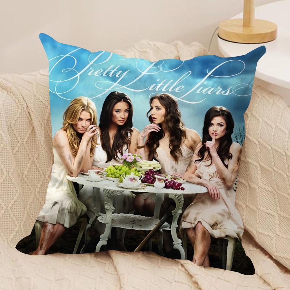 

New PPretty Little Liars Cushion Cover Soft Plush Throw Pillow Cover DoubleSided Printed Cushion Case Sofa Home Decor 30x30cm