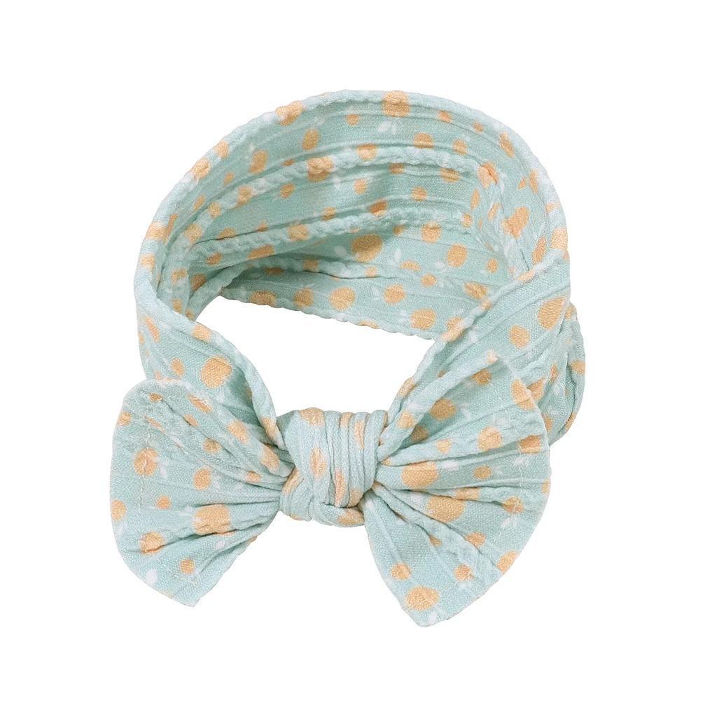 48colors Newborn Baby Headband Girls Elastic Knit Children Turban Baby Bows Soft Nylon Kids Headwear Toddler Hair Accessories