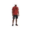 Under Armour Johnson Series Terry American Vintage Printed Hooded Short Sleeve T-Shirt Men Tops Dark-Red 1370465-635