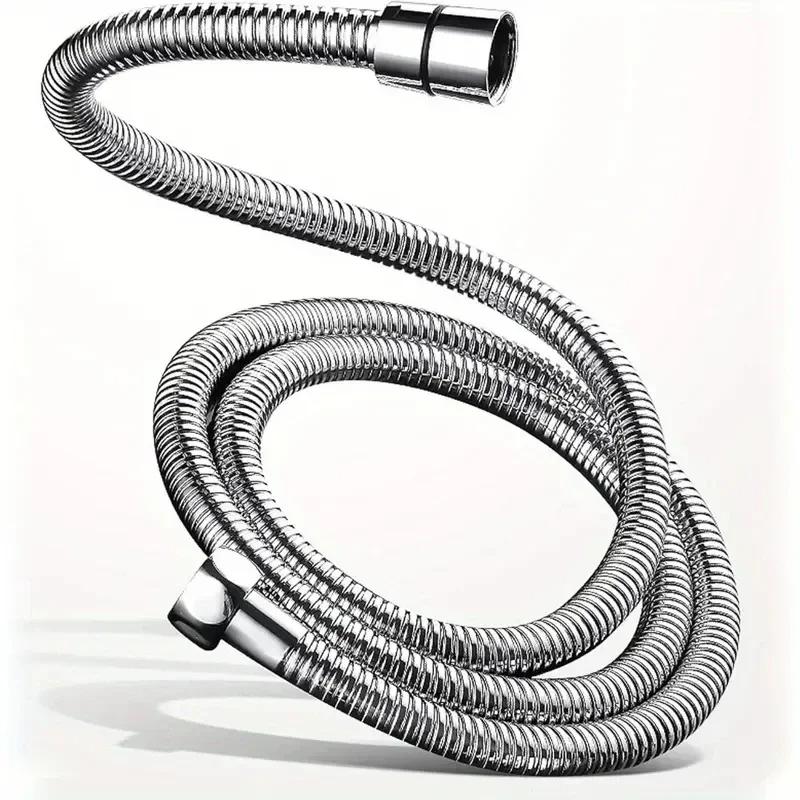 Stainless Steel Shower Hose Explosion-Proof Large Flow Compression Resistance 2M Shower Hose Shower Hose Showerhead Hose