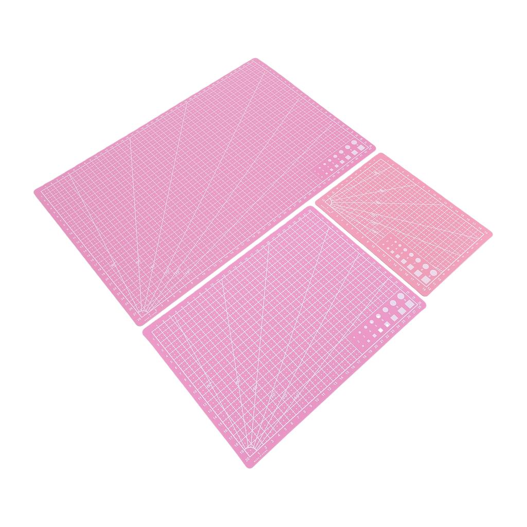3Pcs 3 Size Cutting Mat, Non Slip PVC Scrapbook Fabric Sewing Tool for Craft