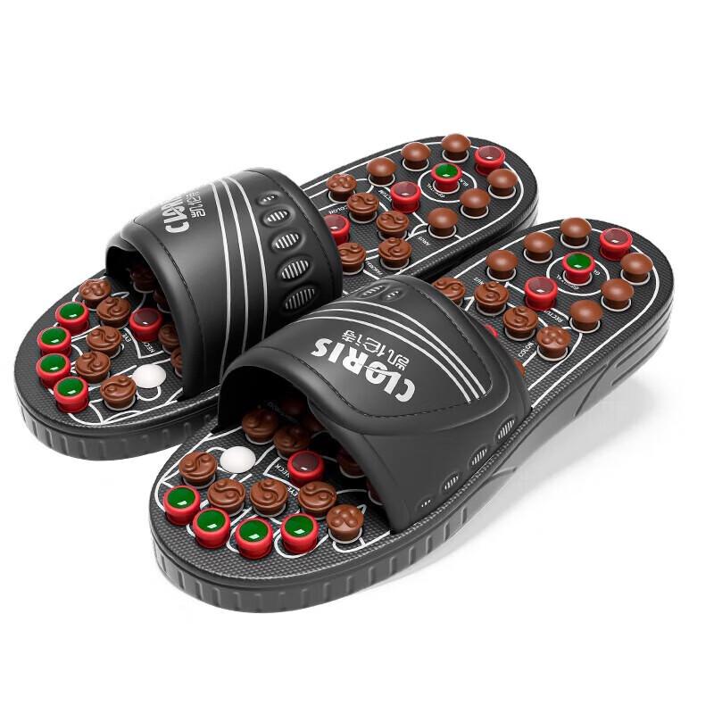 CLORIS M308 Upgraded Jade & Tourmaline Acupressure Foot Massager Sandals