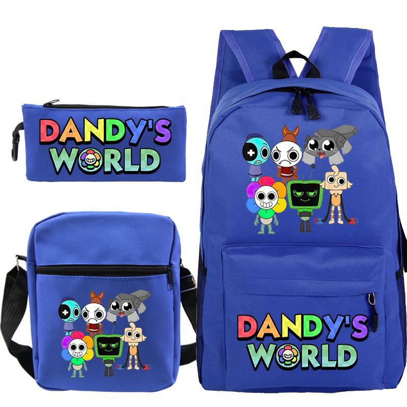 Game Dandy's World Peripheral Printed Backpack Elementary and Secondary School Bag Combination Set