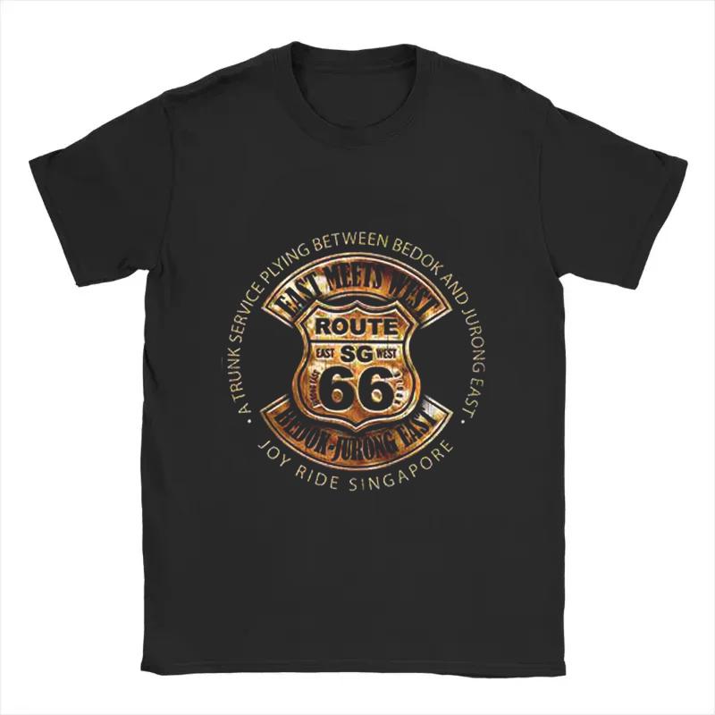 

Men s US Route 66 Print Cotton T-shirt Women Oversized Short Sleeve Summer Tops Tee Trend 2025 Streetwear Casual Fashion Clothes 4XL