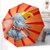 1 Stück Dumbo, Elefant Automatischer Regenschirm Langlebiger Eisenrahmen & Kunststoffgriff, Geschenk für Männer & Frauen, Robuste Konstruktion yy250822039