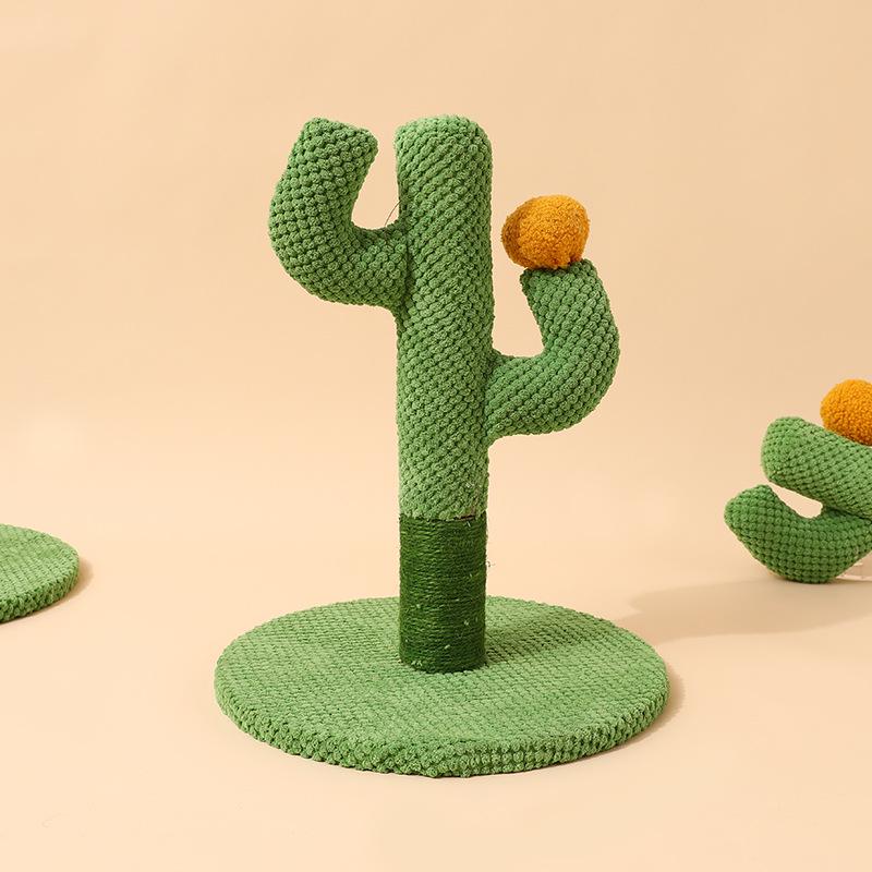 Cactus Cat Climbing Frame & Sisal Scratching Post with Toys Cat Toy