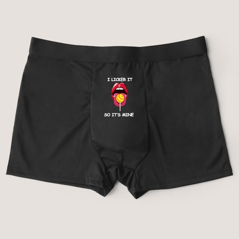 Varsbaby Pánské kalhotky s potiskem písmen, zábavným vzorem, tenké, trendy