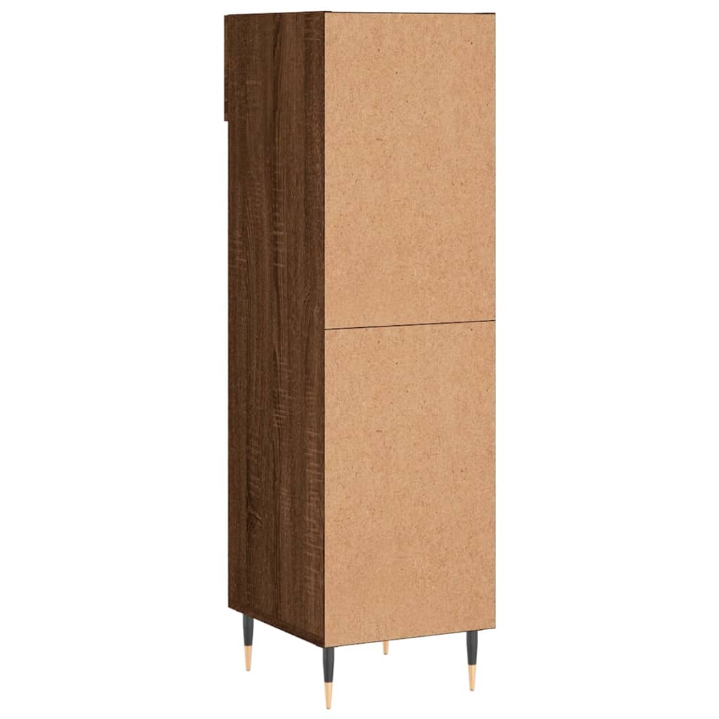 Shoe Cabinet Brown Oak Effect 30 x 35 x 105 cm Particleboard