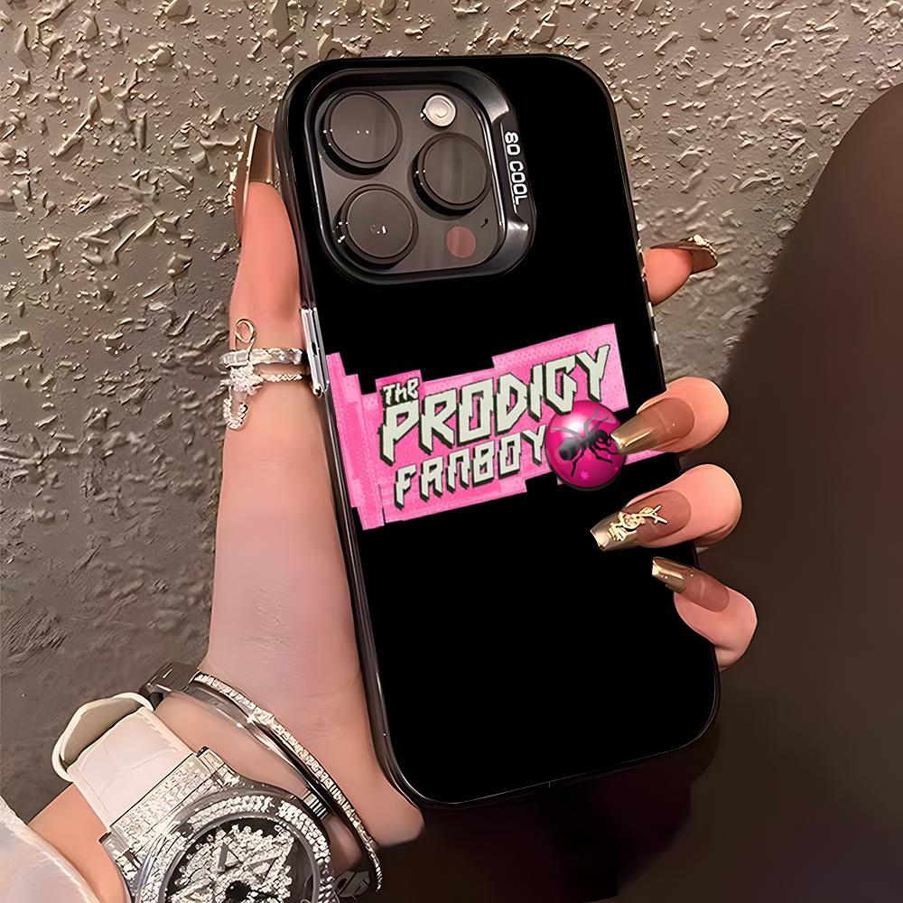 The Prodigy Artist Logo Phone Case For IPhone17 Air 16 15 14 Plus 13 12 11 Pro XS Max Silver Black Bumper Case