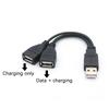 1 Male To 2 Female Extension Cord USB Splitter Y Cable Power Adapter Converter for PC Car Data Transmission Charging