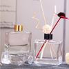 Thick Bottom Transparent Glass Aroma Diffuser Bottle with Rattan Sticks for Indoor Use