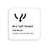 Acryl Toilettenschild: Herren- & Damentoilette, Wasser sparen, Rutschiger Boden, Hotel